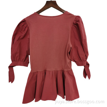Superior Quality 100% Cotton WomenTop Breathable Material